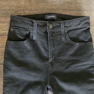 J. Crew Curvy Toothpick Black Jeans